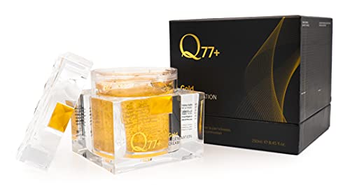 Q77+ Gold Regenerator Cream - Crema hidratante, nutritiva y antiedad, 250 ml