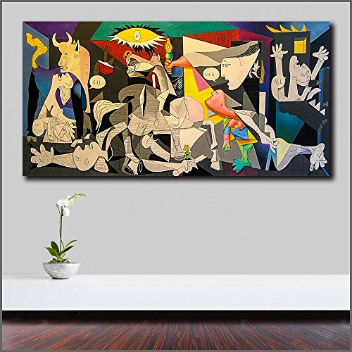 QAZXSW Pintura al óleo Arte Lienzo Pintura impresión Sala de Estar decoración del hogar Moderno Arte de la Pared Pintura al óleo Cartel sin Marco 50x120 cm (sin Marco)