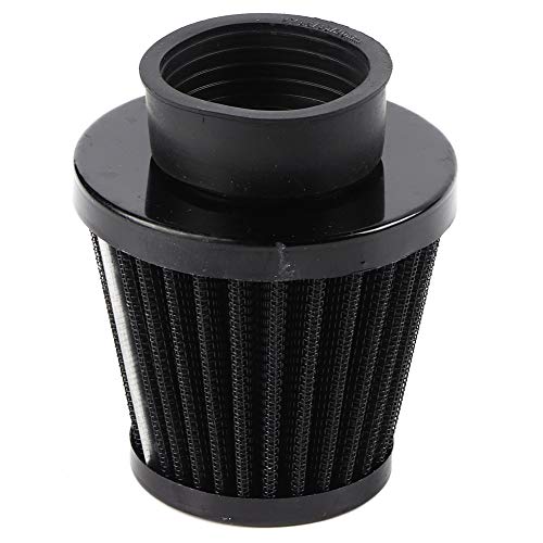 Qiilu 38mm Filtro de aire Kit de inducción de admisión para motocicleta todoterreno ATV Quad Dirt Pit Bike(negro)