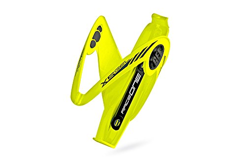 raceone. it – Portabidón Mod. X5 Gel Porta Botella para bicicleta ideal para bicicleta RACE/MTB/Gravel/Trekking Bike. Inserto de Gel antivibración, ideal para Off-road. Acabado brillante. Color amarillo neón. 100% Made in Italy