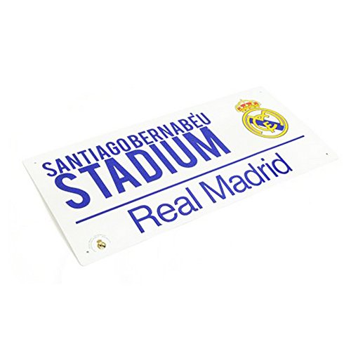 Real Madrid CF Official - Letrero de calle (One Size/Blanco/Azul)