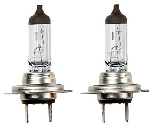 Riloer Bombillas LED para Coche, 2 Piezas H7 477 12V 55W Bombillas Halógenas para Faros Delanteros de Haz Sumergido para Vehículos, Camiones, Furgonetas, SUV, Luz Blanca