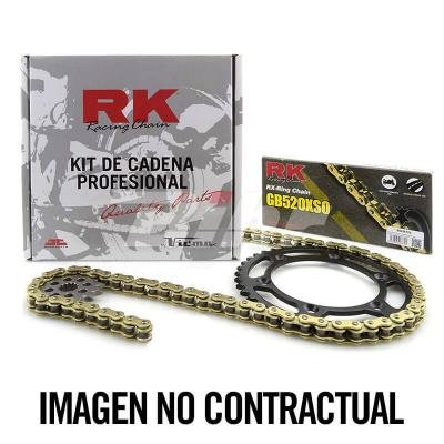 RK - KC100013/54 : Kit transmision plato piñon cadena RK 420M