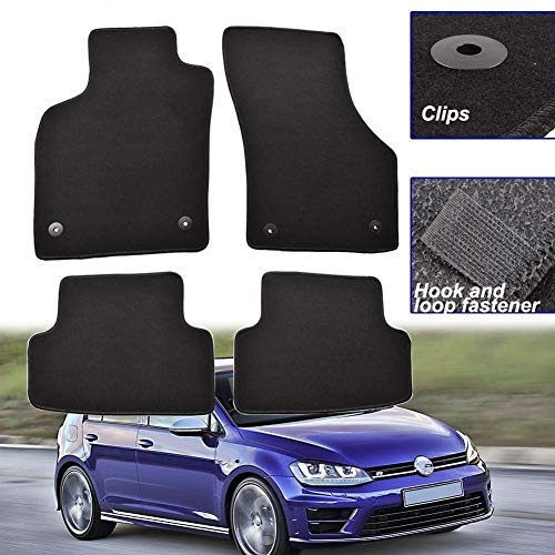 Shengyuan Frente posterior del coche de la estera del piso esteras de la alfombra del trazador de líneas del cojín for VW GOLF GTI 7 MK7 R Jetta Sportwagen 2013-2019 LHD 2014 2015 2016 2017 2018 Alta