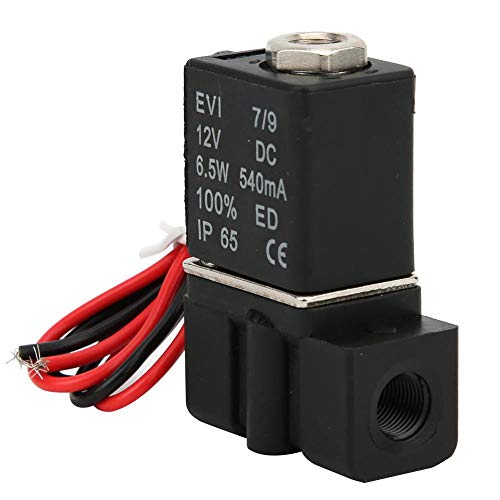 Solenoide Eléctrico de 12V DC, Agua, Respuesta Rápida, 2 Posiciones, 2 Vías, Piloto de Acción Directa, Regulador Magnético de Plástico Magnético Para Aire, Agua, Aceite(G 1/4")