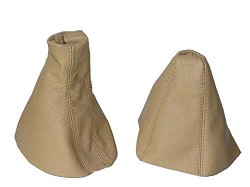The Tuning-Shop Ltd Funda para freno de mano + marco compatible con BMW X3 E83 de piel, color beige The Tuning-Shop Ltd Funda para freno de mano + marco compatible con BMW X3 E83 de piel, color beige