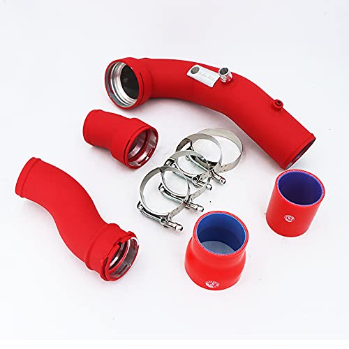 Turbo Charge Pipe+Boost Pipe Cooling Kit For N55 535i 640i F10 F12 F13 Red