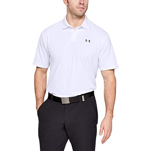 Under Armour Performance 2.0, Polo Hombre, Blanco (White/Pitch Gray (100)), L