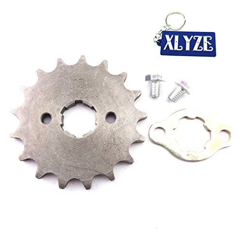 XLYZE 420 17 dientes 20mm engranaje de piñón de cadena delantera para chino 50cc 70cc 90cc 110cc 125cc Quad ATV Pit Dirt Bike Orion Taotao SSR SDG