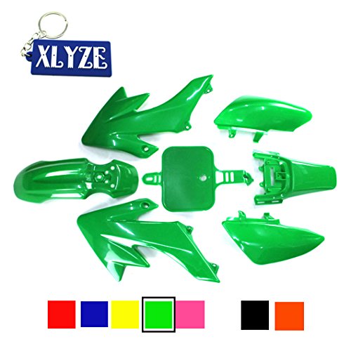 XLYZE Verde carenado kit de defensa de plástico para Honda Piranha CRF50 XR50 50cc 70cc 90cc 110cc 125cc 140cc 150cc 160cc suciedad Pit Bike SDG SSR