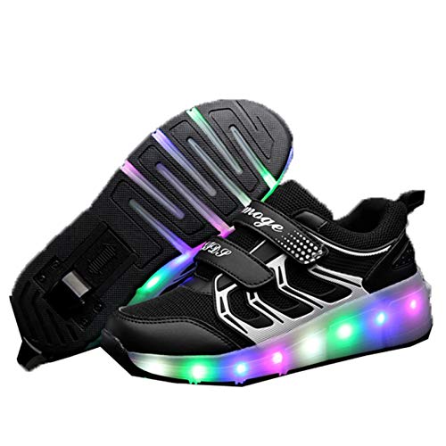 Zapatos con luz LED para niños, Zapatos Deportivos de una Rueda, Zapatos para Correr LED Luminosos para niños y niñas