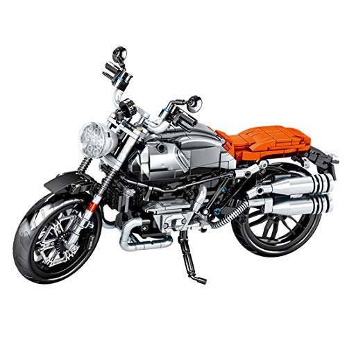 ZCXX Juego de construcción de 886 piezas Custom Motorcycle Set de técnica de carreras, modelo Offroad, compatible con Lego Technic