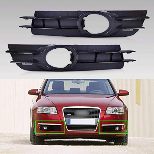 2 piezas de Frente de Izquierda Derecha niebla lámpara de luz parrilla de la parrilla Fit For Audi A6 / A6 Quattro C6, pegatinas de FOG luz de la parrilla, parrilla inferior de la cubierta luz de nieb 2 piezas de Frente de Izquierda Derecha niebla lámpara de luz parrilla de la parrilla Fit For Audi A6 / A6 Quattro C6, pegatinas de FOG luz de la parrilla, parrilla inferior de la cubierta luz de nieb
