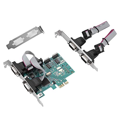 Adaptador PCI-E, PCI-E a RS232 Convertidor de Puerto Serie de 4 Puertos Tarjeta de expansión del Adaptador Controlador PCI Express Adaptador PCI-E, PCI-E a RS232 Convertidor de Puerto Serie de 4 Puertos Tarjeta de expansión del Adaptador Controlador PCI Express