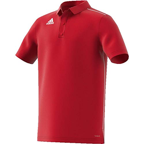 adidas CORE18 Camiseta Polo, Unisex niños, Power Red/White, 1516
