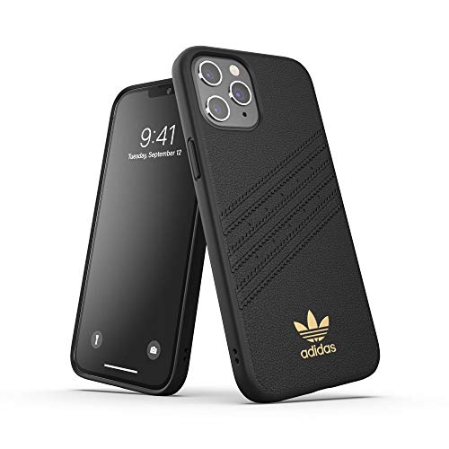 adidas Funda diseñada para iPhone 12 Pro MAX 6.7, Fundas a Prueba de caídas, Bordes elevados, Carcasa Original Moldeada, Color Negro