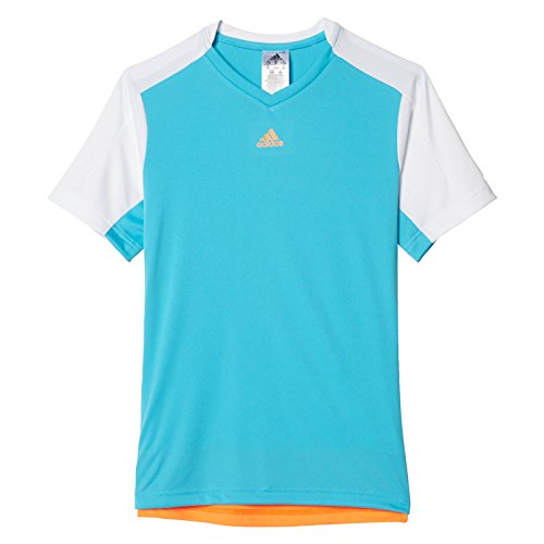 adidas Melbourne – Camiseta de Tenis Infantil, Color türkis/Orange, tamaño 152