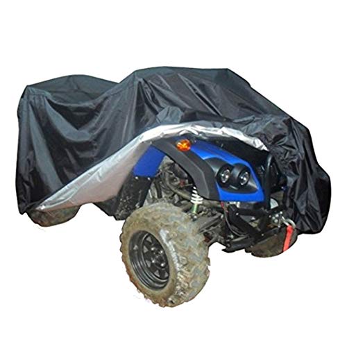 AiJump Funda Universal para Quad Bike ATV ATC 190T a Prueba de Calor Impermeable Anti UV Protector para Moto Negro XL:210x120x115cm