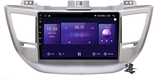 Android 10 Car Radio de Navegación GPS para Hyundai IX35 Tucson 3 2015-2018 con 9 Pulgada Pantalla Táctil Support FM Am RDS DSP/MP5 Player/BT Steering Wheel Control/Carplay