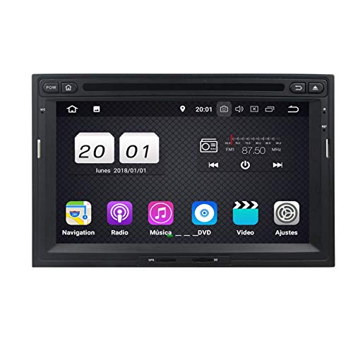 Android 8.1 Autoradio Coche para Citroen Berlingo(2010-2018), 2 GB RAM 16 GB ROM, 7 Pulgadas Pantalla Táctil Reproductor de DVD Radio Bluetooth Navegación GPS