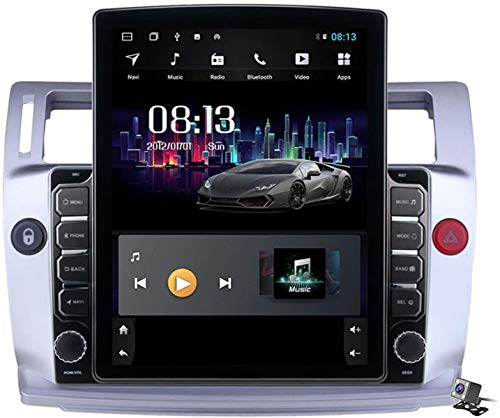 Android 9.1 Pantalla Vertical de 9,7 Pulgadas GPS Navegador Coche para Citroen C4 C-Quatre 2004-2011 - FM Radio del Coche, Conexión a Internet, Soporte DSP/Llamadas Manos Libres