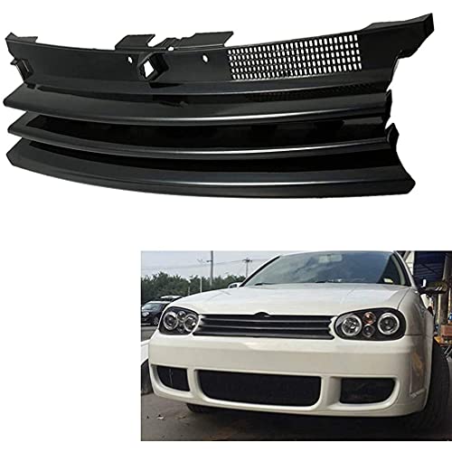 ASDDD para Volkswagen VW Golf 4 MK4 GTI R32 1997-2004 Coche Frontales Rejillas Radiador, Front Bumper Radiator Grilles Centro Parachoques, Car Riñón Parrilla Carreras Rejillas Carrocería Accesorios