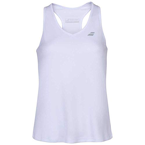 Babolat Play Tank Top Women Camiseta De Tirantes, Mujer, White/White, XS