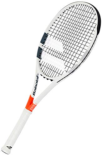 Babolat Pure Strike 100 Strung Raqueta de Tenis, Unisex Adulto, Blanco/Rojo, 4