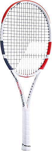 BABOLAT Pure Strike 100 U NC Raqueta, Adultos Unisex, Blanc Rouge Noir (Blanco), 2