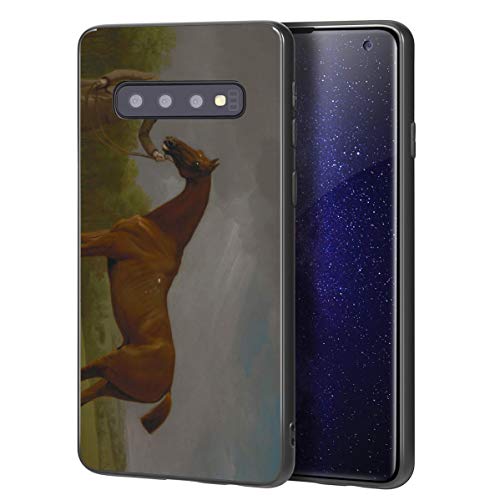 Berkin Arts George Stubbs para Samsung Galaxy S10 Plus Carcasa/del teléfono Celular de Arte del teléfono Celular de Arte/Impresión Giclee en la Cubierta del móvil(Lusten Held by A Groom)