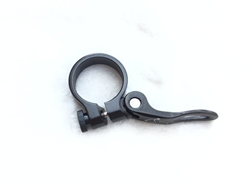 Carbonenmy Collier de serrage de selle de vélo en aluminium 31,8 mm, Noir