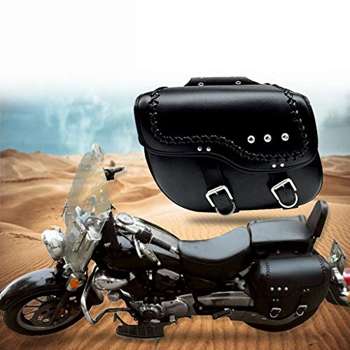 CFYP Alforjas Motocicleta, Paquete de Asiento Organizador Resistente al Agua, Alforjas Laterales para Motocicleta, Viajar 42 * 15 * 30 cm
