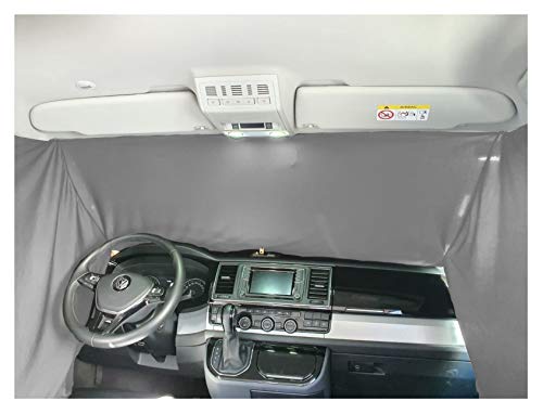 Cortina para ventana frontal, protección solar, para camping, puerta de conducción, compatible con Renault Kangoo 1 a partir de 1997 – 2007, FB: F_GR