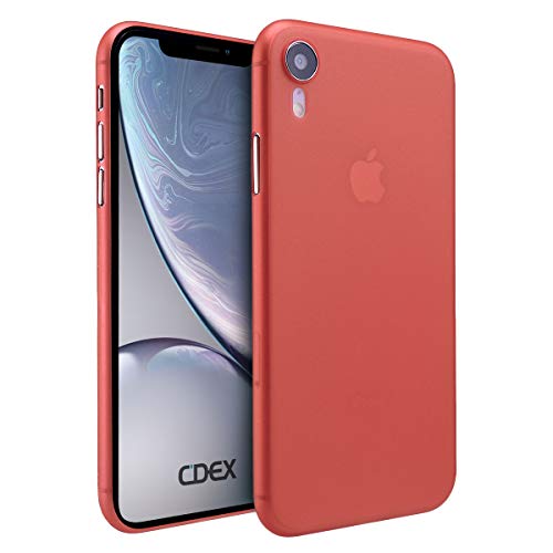doupi UltraSlim Funda para iPhone XR (iPhone 10r) 6,1 Pulgada, Finamente Estera Ligero Estuche Protección, Rojo