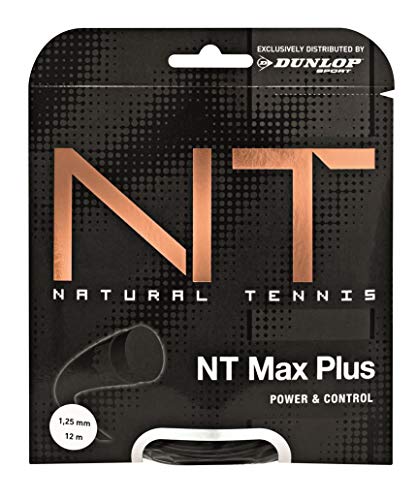 Dunlop 624803 Cordaje de Tenis, Nt MAX Plus 1.25Mm 12M Set