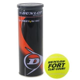 Dunlop Fort Clay Court - Pelotas de tenis (3 unidades)