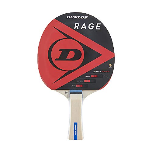Dunlop Rage - Raqueta de Ping Pong, Ideal para Principiantes