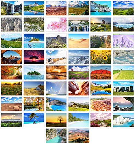 Edition Seidel Set de 100 tarjetas postales de calidad prémium con paisajes naturales del mar montañas, bosques, valles y postales (2 x 50 tarjetas) Edition Seidel Set de 100 tarjetas postales de calidad prémium con paisajes naturales del mar montañas, bosques, valles y postales (2 x 50 tarjetas)