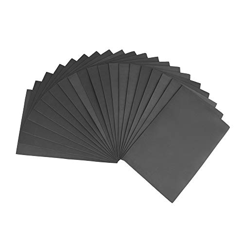 ewtshop® 20 hojas de gomaespuma negra para manualidades, formato: 21,0 x 29,7 cm, DIN A