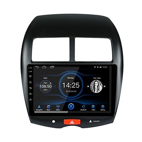 EZoneTronics 2DIN 10 Pulgadas Compatible con Mitsubishi ASX 2013-2019 Android 10.1 Car Radio Stereo Head Unit Pantalla táctil de navegación GPS de Bluetooth USB WiFi Am FM Player 2G RAM + 32G ROM