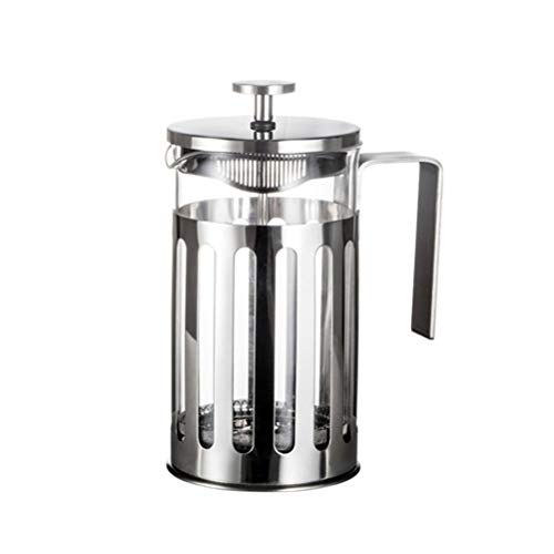 Flashing Cafetera de café de la Prensa Francesa de Acero Inoxidable Cafetera Percolador Herramienta aislada Café de té Brewer Brewer con cestas de Filtro (Size : 600ml)