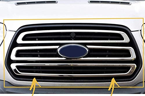 Ford Transit MK8 2014-2019 - Rejilla frontal de acero inoxidable cromado, 3 piezas