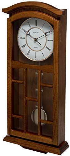 Fox and Simpson Kensington Reloj péndulo de Roble, Madera, marrón, 28x9x62 cm