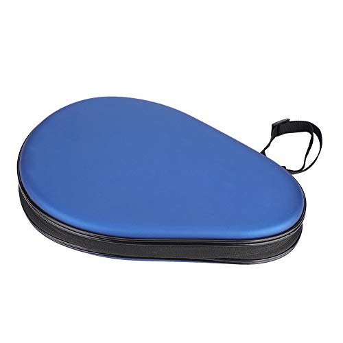 Funda de Ping Pong, Funda de Bate de Tenis de Mesa Funda de Raqueta de Tenis de Mesa PU Store Dos Raquetas de Tenis de Mesa (Azul)