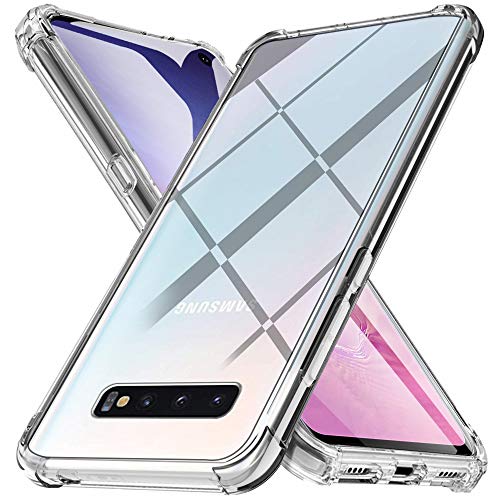 Funda para Samsung Galaxy S10 Carcasa, Silicona Transparente Protector Suave TPU Tecnología de amortiguación de Aire Ultra-Delgado Anti Caídas Case para Samsung Galaxy S10 Caso Caja