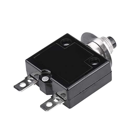 Fydun Interruptor térmico de reinicio manual Disyuntor de sobrecarga Protector de sobrecarga de corriente(10 A)