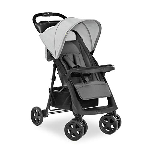 Hauck Shopper Neo II, silla de paseo con posiciones, plegado facil y compacto, plegado con una sola mano, ligera, desde nacimiento hasta 25kg, con botellero - gris Hauck Shopper Neo II, silla de paseo con posiciones, plegado facil y compacto, plegado con una sola mano, ligera, desde nacimiento hasta 25kg, con botellero - gris