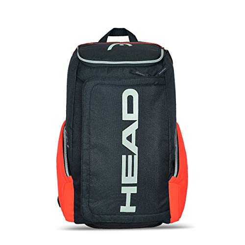 Head Rebel Backpack Bolsa de Tenis, Unisex Adulto, Naranja/Gris, 30 x 48 x 25