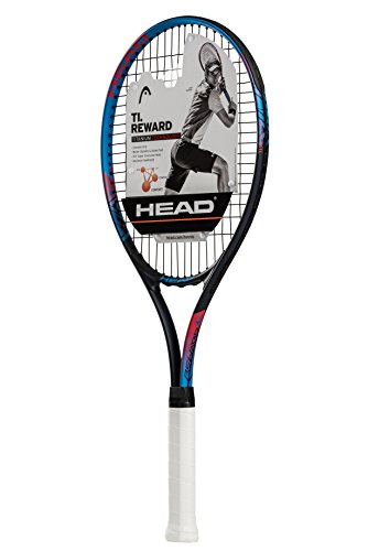 HEAD Ti. Reward Raqueta de Tenis – Raqueta de Equilibrio de luz de Cabeza preencordada 27 Pulgadas – Agarre de 4 1/2 Pulgadas, Azul/Negro