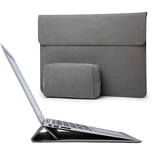 HYZUO 15-16 Pulgadas Funda Protectora para Portátiles con Función de Soporte Compatible con 2019 2020 Macbook Pro 16 A2141/Surface Laptop 3 15/DELL XPS 15/2012-2015 MacBook Pro 15 con Pequeña Bolsa